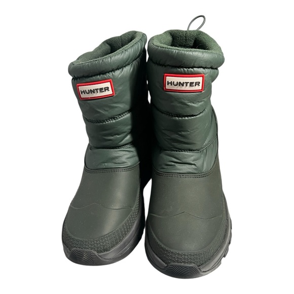 Hunter Intrepid Insulated Short Snow Boots - Women’s Size 7 (EU 38) Dark Green - Picture 4 of 9